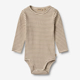 Wheat Main Langærmet Body Berti Underwear/Bodies 9570 stone stripe