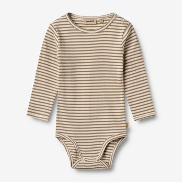 Wheat Main Langærmet Body Berti Underwear/Bodies 9570 stone stripe