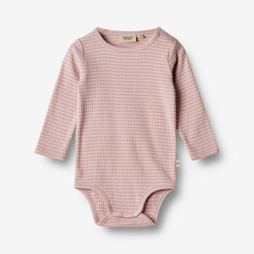Wheat Main   Langærmet Body Berti Underwear/Bodies 2354 pink lilac stripe