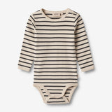 Wheat Main Langærmet Body Berti | Baby Underwear/Bodies 1433 navy stripe