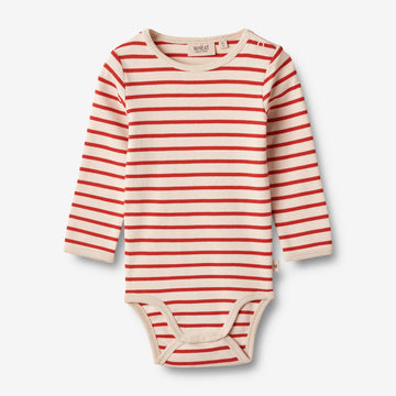 Wheat Main Langærmet Body Berti | Baby Underwear/Bodies 2078 red stripe