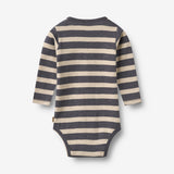 Wheat Main Langærmet Body Freddie Body 1309 greyblue stripe