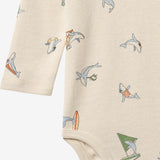 Wheat Main Langærmet Body Freddie Body 9669 whale friends