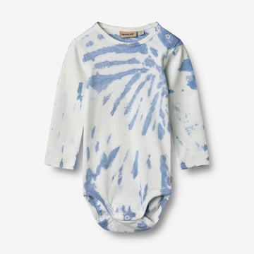 Wheat Main Langærmet Body Freddie Underwear/Bodies 9417 blue tie dye