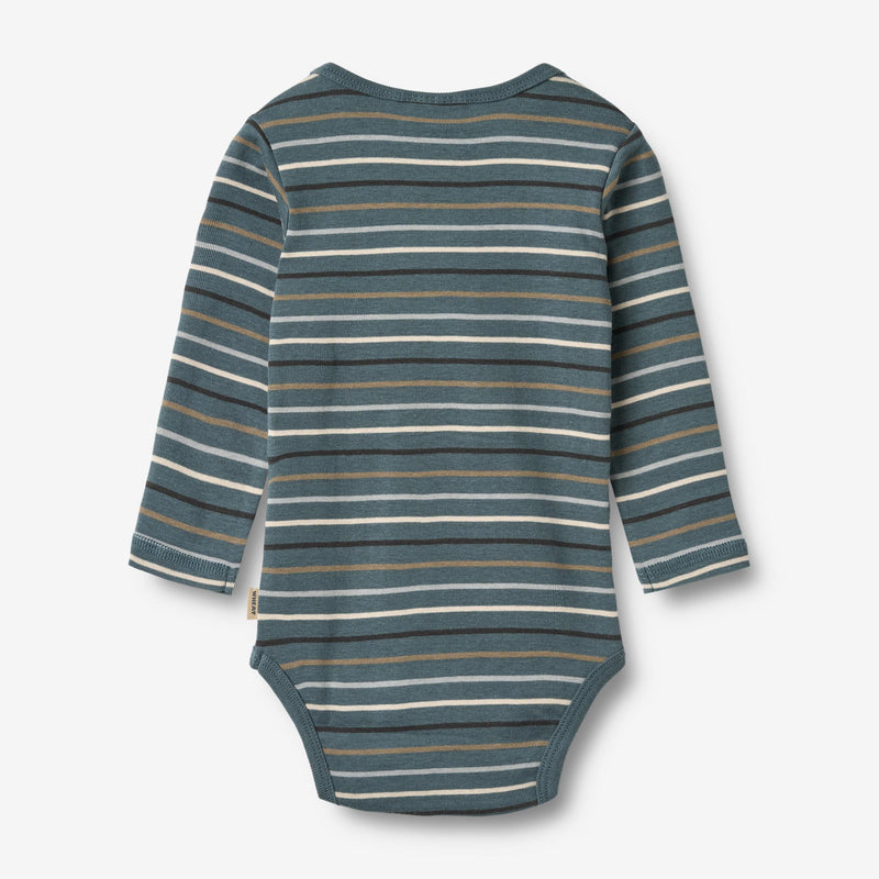 Wheat Main Langærmet Body Freddie Underwear/Bodies 9547 blue multi stripe