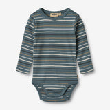 Wheat Main Langærmet Body Freddie Underwear/Bodies 9547 blue multi stripe