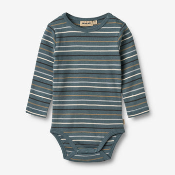Wheat Main Langærmet Body Freddie Underwear/Bodies 9547 blue multi stripe