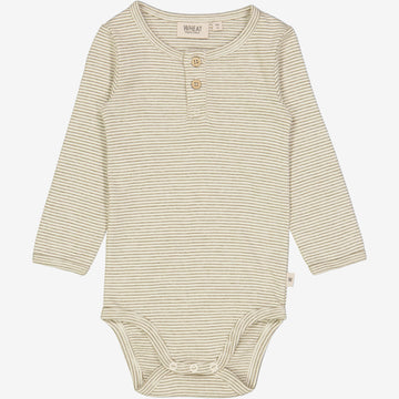 Wheat Main  Langærmet Body Kantbånd Underwear/Bodies 1457 seaweed stripe