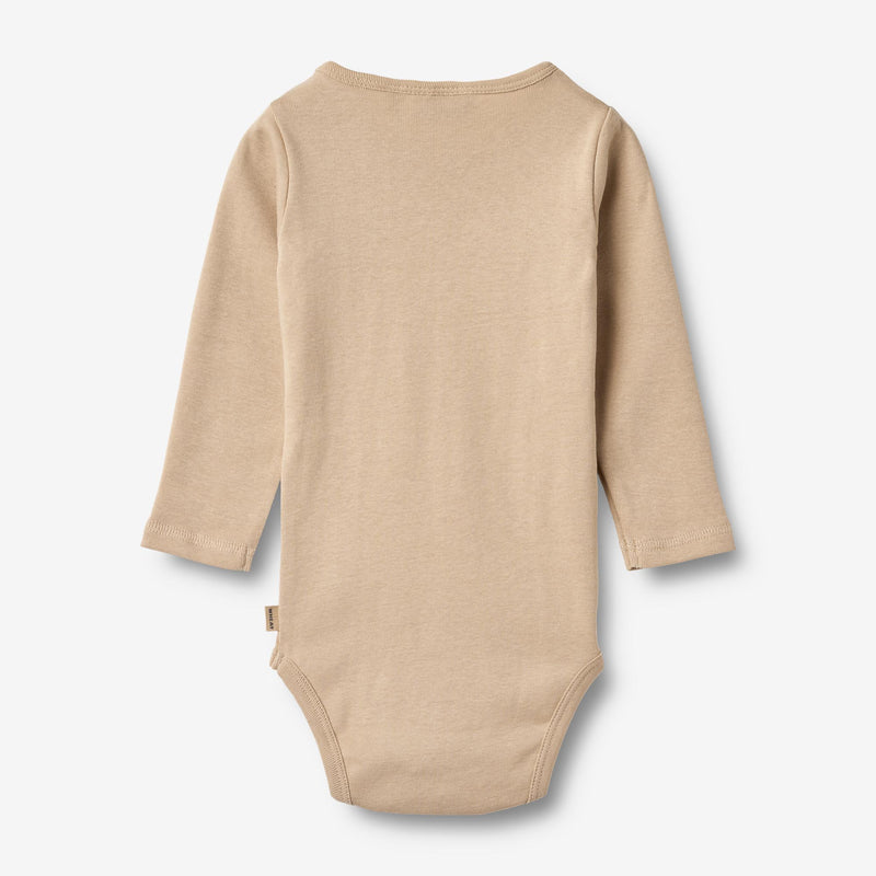 Wheat Main Langærmet Body Leo Underwear/Bodies 3354 warm sand