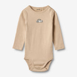 Wheat Main Langærmet Body Leo Underwear/Bodies 3354 warm sand