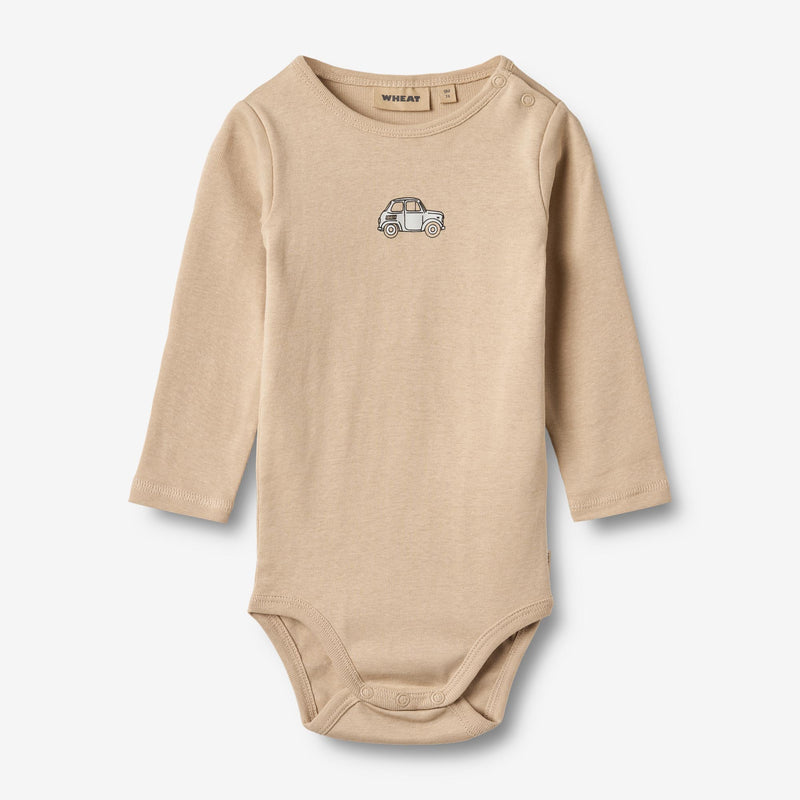 Wheat Main Langærmet Body Leo Underwear/Bodies 3354 warm sand