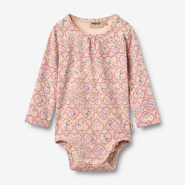 Wheat Main Langærmet Body Liv Body 9876 magenta heart flowers