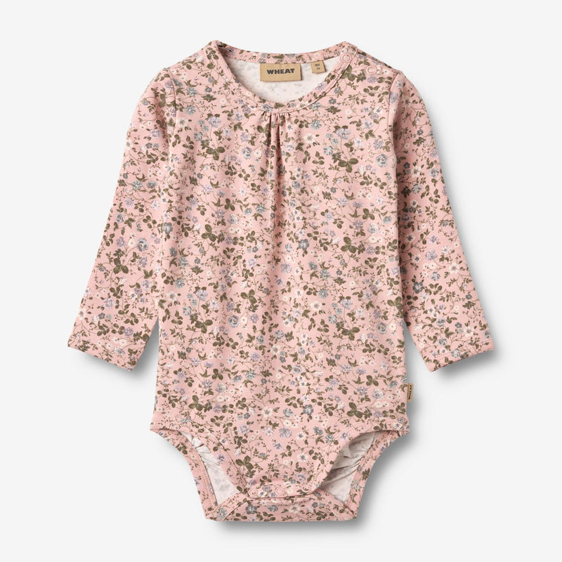 Wheat Main Langærmet Body Liv Underwear/Bodies 9536 rose powder flowers