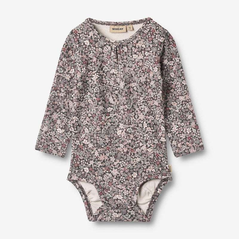 Wheat Main Langærmet Body Liv Underwear/Bodies 9565 purple stone flowers