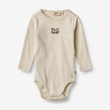 Wheat Main  Langærmet Body Pingviner | Baby Underwear/Bodies 3191 offwhite