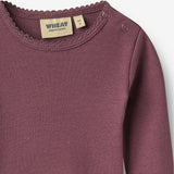 Wheat Main Langærmet Body Regitze Body 3118 eggplant