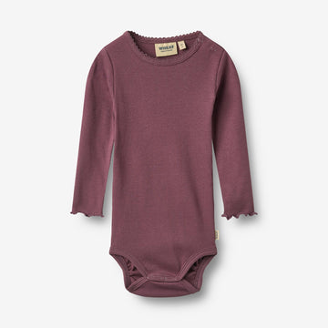 Wheat Main Langærmet Body Regitze Body 3118 eggplant