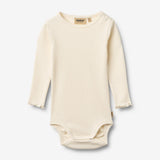 Wheat Main Langærmet Body Regitze Body 3182 ivory