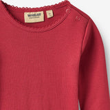 Wheat Main Langærmet Body Regitze Body 9697 red cherry