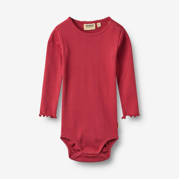 Wheat Main Langærmet Body Regitze Body 9697 red cherry