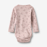 Wheat Main Langærmet Body Roselinde Body 1358 lilac flowers