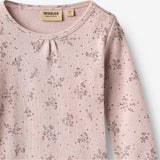 Wheat Main Langærmet Body Roselinde Body 1358 lilac flowers