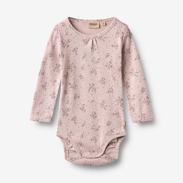 Wheat Main Langærmet Body Roselinde Body 1358 lilac flowers