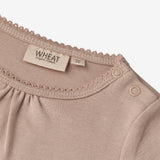 Wheat Main  Langærmet Body Roselinde | Baby Underwear/Bodies 0097 grey rose