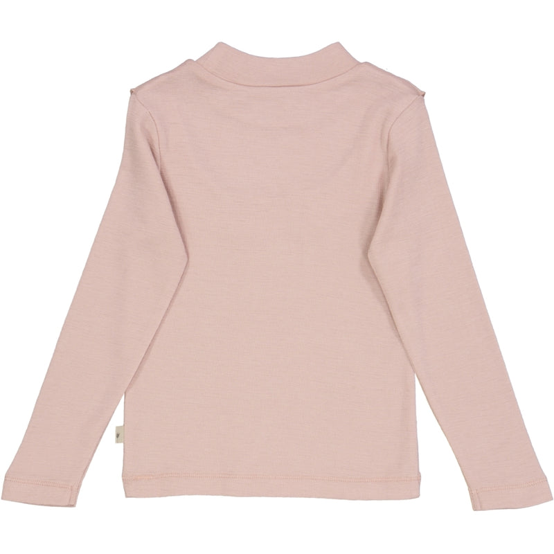 Wheat Wool Langærmet Flæse T-shirt Uld Jersey Tops and T-Shirts 2487 rose powder