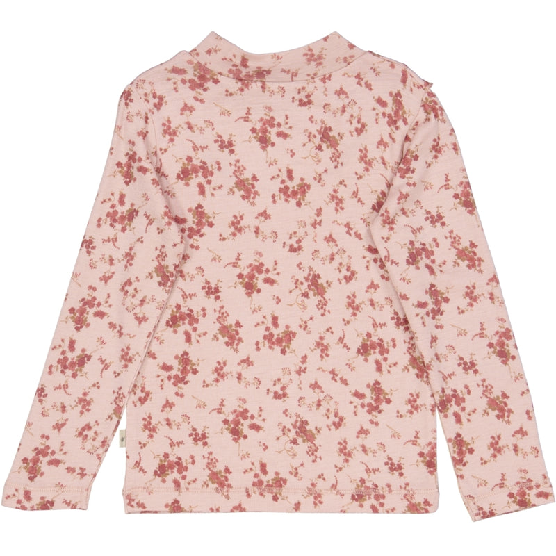 Wheat Wool Langærmet Flæse T-shirt Uld Jersey Tops and T-Shirts 2475 rose flowers