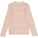 Wheat Wool Langærmet Flæse T-shirt Uld Jersey Tops and T-Shirts 9056 ivory flowers