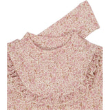 Wheat Wool Langærmet Flæse T-shirt Uld Jersey Tops and T-Shirts 9056 ivory flowers