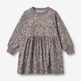 Wheat Main Langærmet Jersey Kjole Dorthea Dress 9565 purple stone flowers