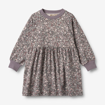 Wheat Main Langærmet Jersey Kjole Dorthea Dress 9565 purple stone flowers