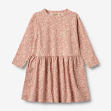 Wheat Main Langærmet Jerseykjole Bessie Dress 9566 rose dust flower meadow