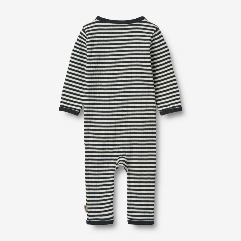 Wheat Main Langærmet Heldragt Dusty Jumpsuit 9433 navy sea stripe