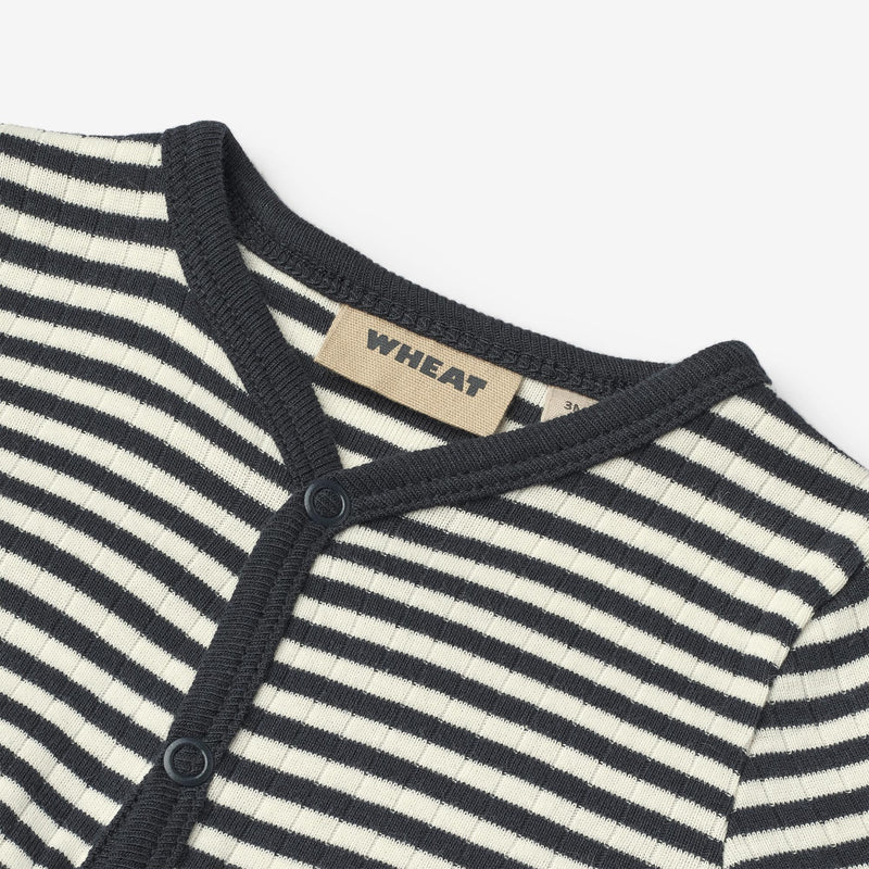 Wheat Main Langærmet Heldragt Dusty Jumpsuit 9433 navy sea stripe