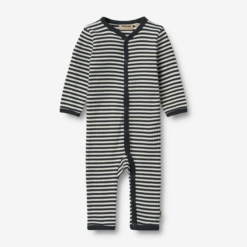 Wheat Main Langærmet Heldragt Dusty Jumpsuit 9433 navy sea stripe