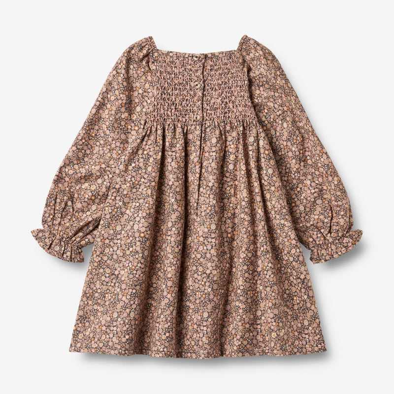 Wheat Main Langærmet Kjole Bella Dress 9546 black sea garden