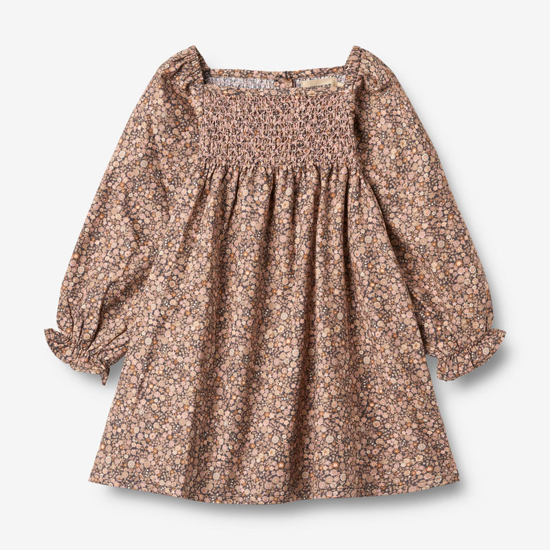 Wheat Main Langærmet Kjole Bella Dress 9546 black sea garden