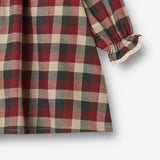 Wheat Main Langærmet Kjole Bella Dress 9588 red blue check