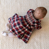 Wheat Main Langærmet Kjole Bella Dress 9588 red blue check