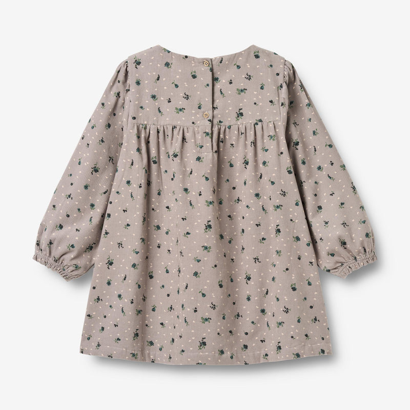 Wheat Main Langærmet Kjole Elvira Dress 9553 dusty purple flower hearts