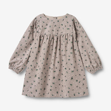 Wheat Main Langærmet Kjole Elvira Dress 9553 dusty purple flower hearts