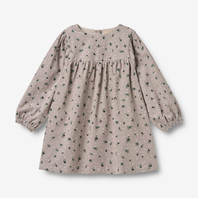 Wheat Main Langærmet Kjole Elvira Dress 9553 dusty purple flower hearts