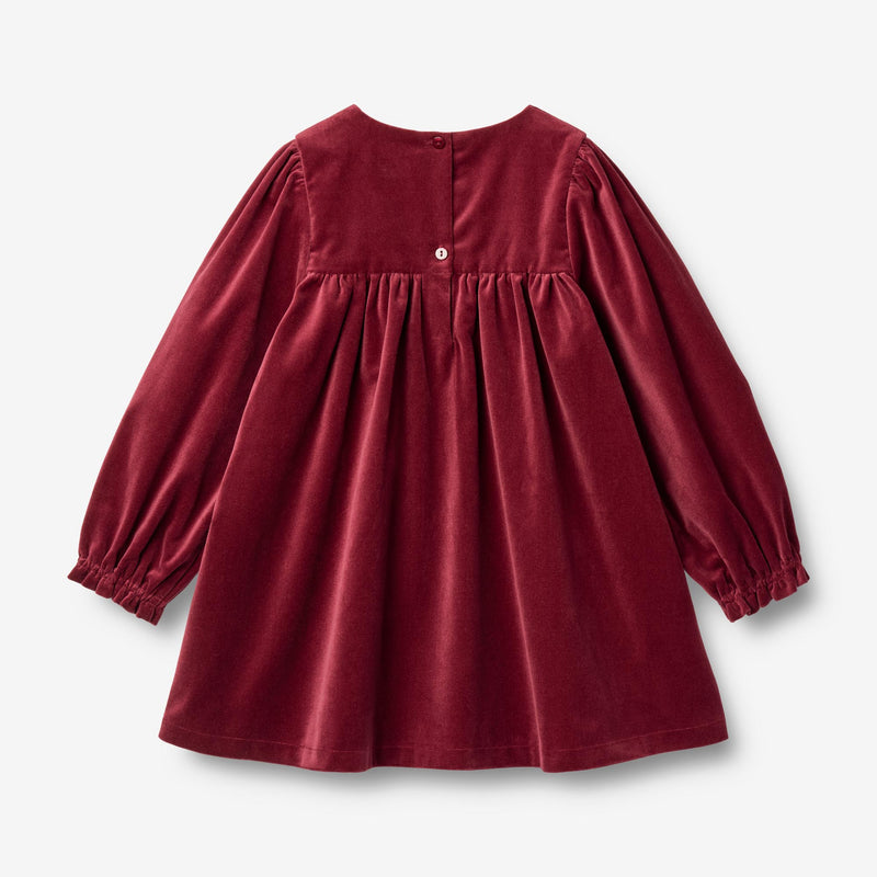 Wheat Main Langærmet Kjole Elvira Dress 9590 ruby red