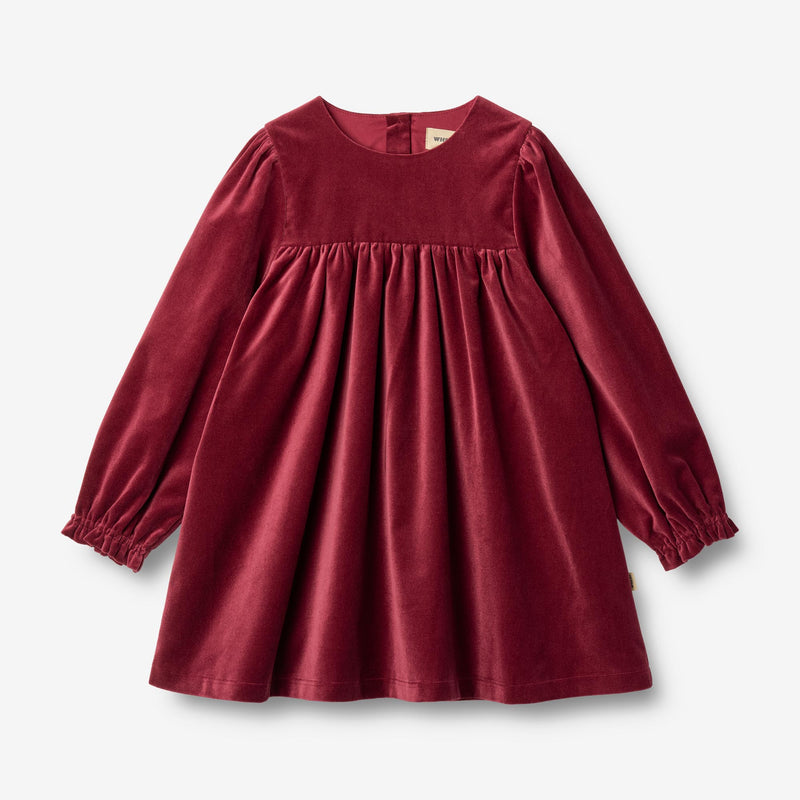 Wheat Main Langærmet Kjole Elvira Dress 9590 ruby red