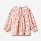 Wheat Main Langærmet Kjole Elvira Dress 9762 dim rose flowers