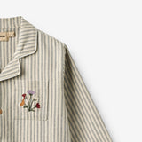 Wheat Main Langærmet Natkjole Sylva Home 9585 blue stripe