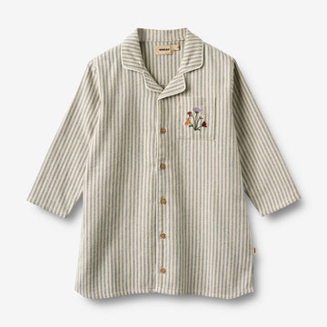 Wheat Main Langærmet Natkjole Sylva Home 9585 blue stripe